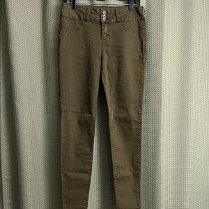Blackheart Olive Skinny Women Jeans - Hot Topic